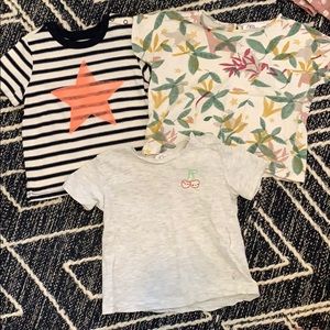 Zara and Gap T-shirts